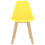 Berkfield Dining Chairs 6 pcs Yellow Plastic 3