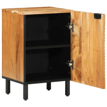 Berkfield Bathroom Sink Cabinet Solid Acacia Wood Engineered wood
