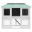 Berkfield Animal Rabbit Cage Double Floor Wood 4