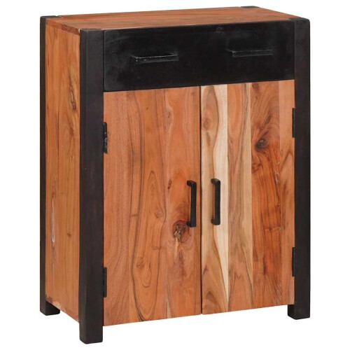 Berkfield Sideboard with Drawer Brown 55 x 30 x 75 cm Solid Acacia Wood
