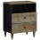 Berkfield Bedside Cabinet Light Grey 50x33x60 cm Solid Wood Mango 1