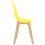 Berkfield Dining Chairs 6 pcs Yellow Plastic 4