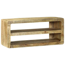 Berkfield TV Cabinet with Shelf Brown 80 x 32 x 36 cm Solid Mango wood