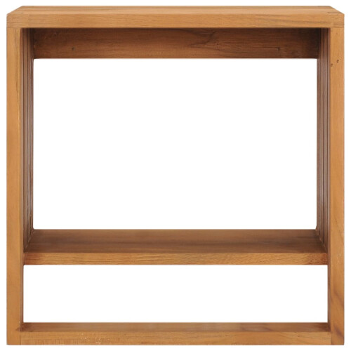 Berkfield Wall-mounted Towel Rack 35x20x35 cm Solid Teak Wood 1