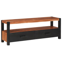 Berkfield Media Cabinet Brown 110 x 30 x 40 cm Solid Acacia Wood
