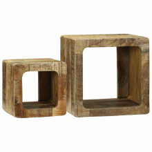 Berkfield TV Units 2 pcs Brown 36 x 30 x 36 cm Solid Mango Wood