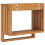 Berkfield Wall-mounted Towel Rack 35x20x35 cm Solid Teak Wood 4
