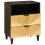 Berkfield Bedside Table with Drawer 50 x 33 x 62 cm Solid Mango Wood 1