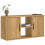 Berkfield TV Cabinet ODDA 79x24x40 cm Solid Wood Pine 1