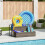 Berkfield Poolside Float Storage Grey 110x100x57 cm Poly Rattan 1