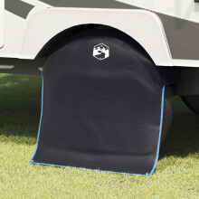 Berkfield Wheel Cover Black and Blue 108 x 76 cm Oxford