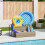 Berkfield Poolside Float Storage Beige 110x100x57 cm Poly Rattan 1