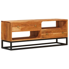 Berkfield TV Cabinet Natural 110 x 30 x 44 cm Solid Acacia Wood