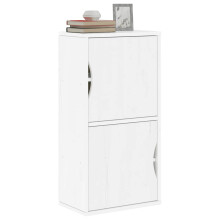 Berkfield Side Cabinet ODDA White 40x24x79 cm Solid Wood Pine