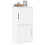 Berkfield Side Cabinet ODDA White 40x24x79 cm Solid Wood Pine 1