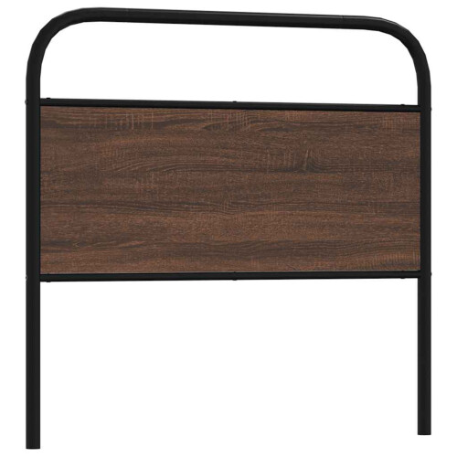 Berkfield Replace Headboard Brown Oak 100 cm Steel and Engineered Wood