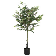 Berkfield Artificial Ficus Tree 480 Leaves 130 cm Green