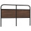 Berkfield Replace Headboard Brown Oak 150 cm Steel and Engineered Wood 1