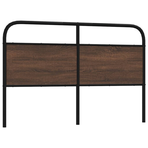 Berkfield Replace Headboard Brown Oak 150 cm Steel and Engineered Wood