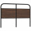 Berkfield Replace Headboard Brown Oak 140 cm Steel and Engineered Wood 1