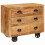 Berkfield Side Cabinet with Drawer Brown 70 x 38 x 63 cm Solid mango wood 1
