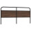 Berkfield Replace Headboard Brown Oak 200 cm Steel and Engineered Wood 1