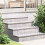 Berkfield Stair Tread Rectangular 2 pcs Silver 100 x 25 cm Aluminium 1