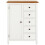Berkfield Wardrobe 76x52x105 cm Solid Oak Wood 3