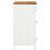 Berkfield Wardrobe 76x52x105 cm Solid Oak Wood 4
