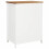 Berkfield Wardrobe 76x52x105 cm Solid Oak Wood 5