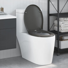 Berkfield Toilet Seat Anthracite 47 x 37 x 4 cm Duroplast