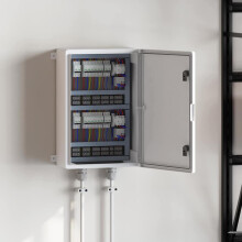 Berkfield Control Cabinet Grey 47 x 20 x 50 cm ABS Plastic