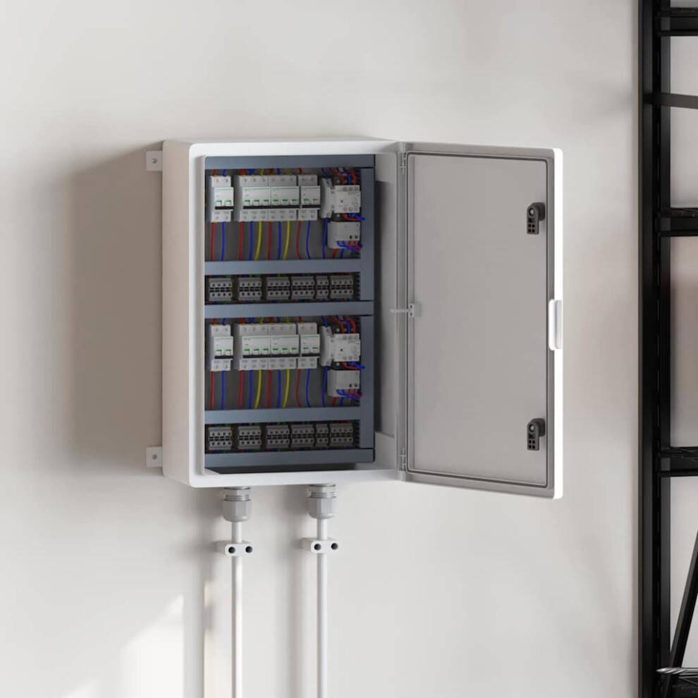 Berkfield Control Cabinet Grey 47 X 20 X 50 Cm Abs Plastic 4359428236215