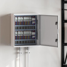 Berkfield Control Cabinet Grey 57 x 23 x 60 cm ABS Plastic