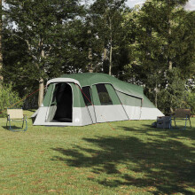 Berkfield Family Tent with Roof Green 762 x 655 x 218 cm Taffeta