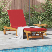 Berkfield Sun Lounger Reclining Brown 199 x 63 x 85 cm Solid Acacia Wood