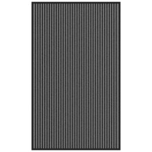 Berkfield Doormat Stripe Black and Grey 90x150 cm