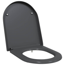 Berkfield Toilet Seat Anthracite 49 x 36 x 4 cm Duroplast