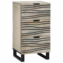 Berkfield Media Storage Cabinets & Racks White and Black 40 x 33 x 75 cm