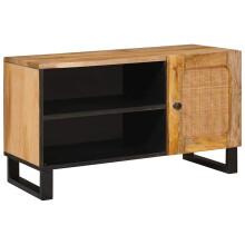 Berkfield TV Cabinet with Storage Brown 80 x 33 x 46 cm Solid Mango Wood