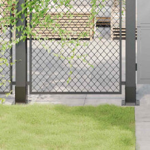 Berkfield Post Bases Square 4 pcs Anthracite 81x81 mm Powder-coated Steel