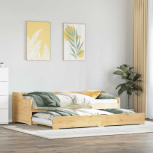 Berkfield Daybed with Trundle without Mattress IRUN 90x200 cm