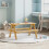 Berkfield Children's Table with Benches IRUN 90x79.5x50 cm Solid Wood 1