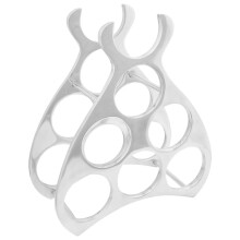 Berkfield Wine Rack Silver 32 x 14 x 37.5 cm Aluminium