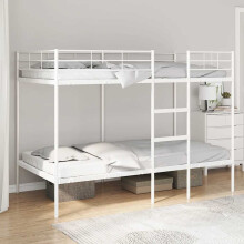 Berkfield Bunk Bed without Mattress White 100x200 cm Steel