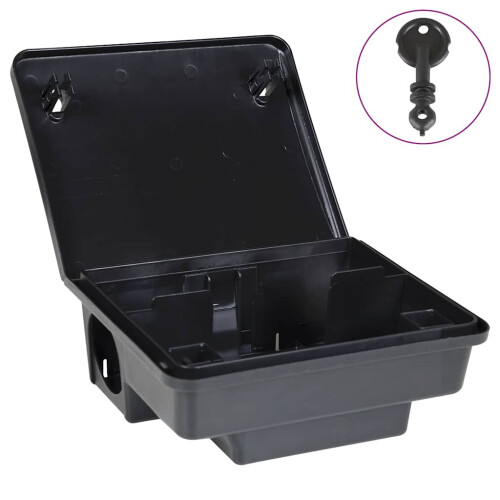 Berkfield Mouse Traps 4 pcs Black 23x19x9.5 cm