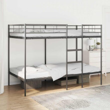 Berkfield Bunk Bed without Mattress Black 100x200 cm Steel