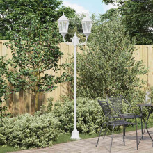 Berkfield Garden Light White 68 x 20 x 235 cm Aluminium and Glass