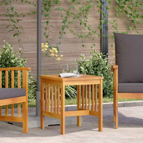 Berkfield Side Table Oil Natural Solid Acacia Wood