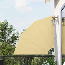 Berkfield Balcony Privacy Screen Sand 140 x 140 cm Polyester